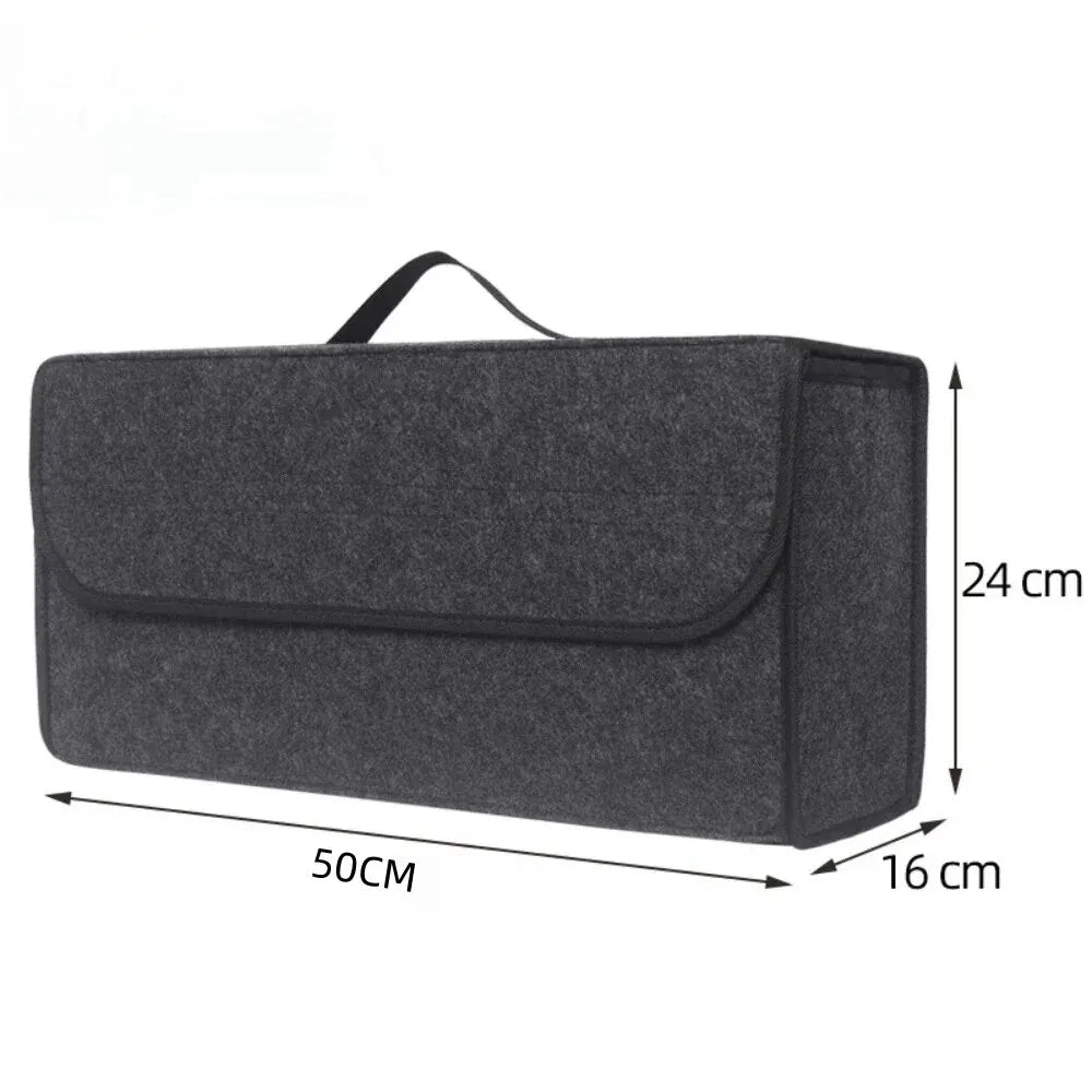 Organisateur de Coffre de Voiture en Feutre – Sac de Rangement Pliable Antidérapant
