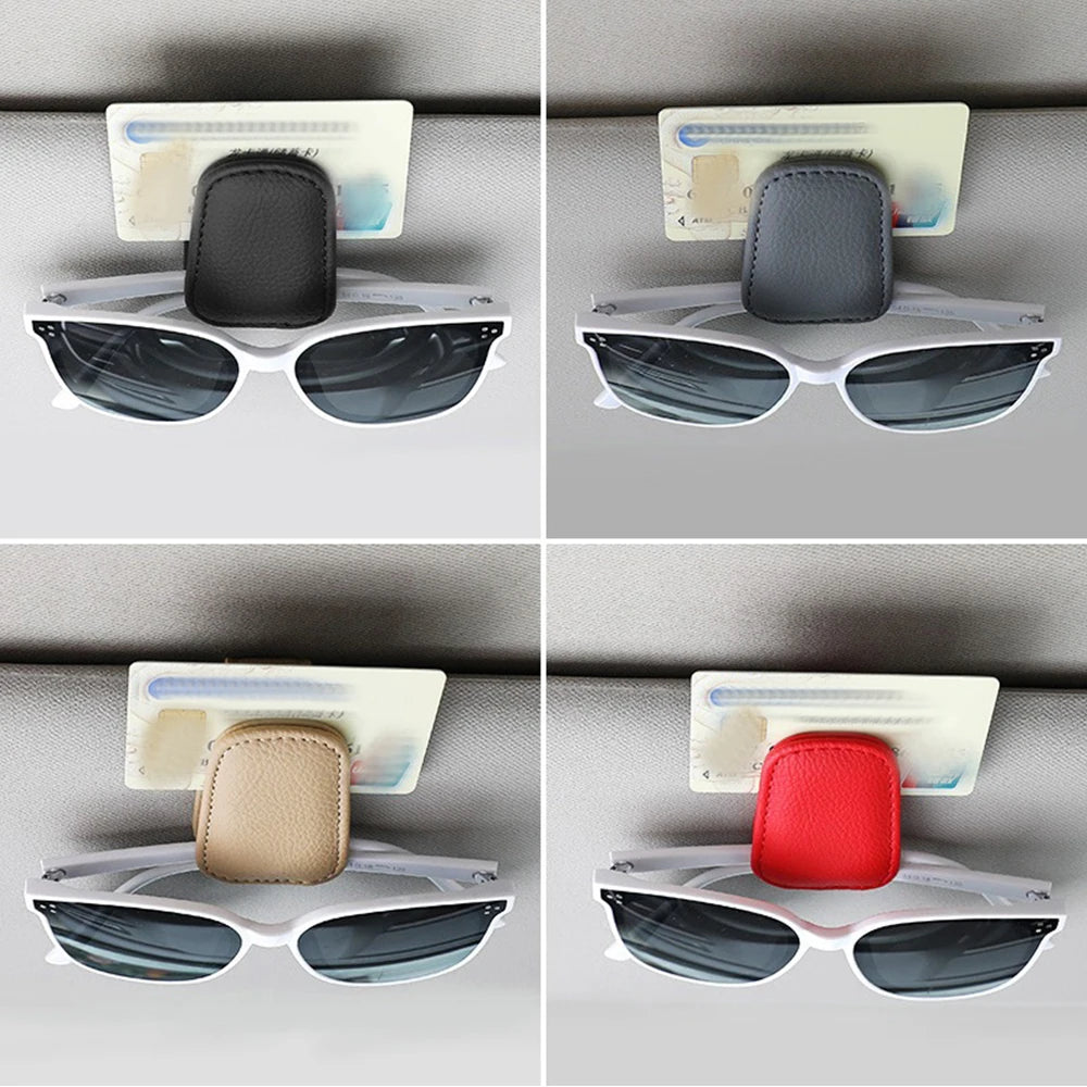 Porte-Lunettes de Voiture Universel – Clip de Pare-Soleil Multifonction